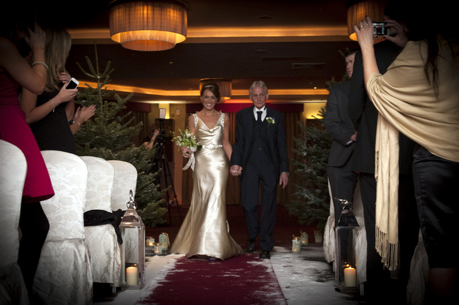 christmas wedding ceremony